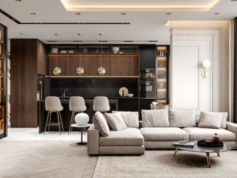 Architectural interior rendering